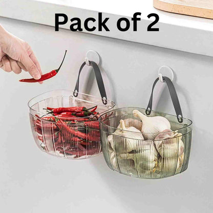 Multifunctional Household Storage Organizer Basket (Pack of 2)