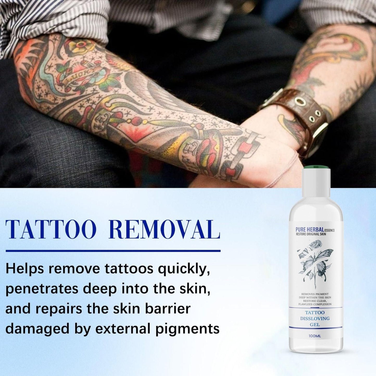 TATTOO DISSOLVING GEL 100ML (Pack of 2)